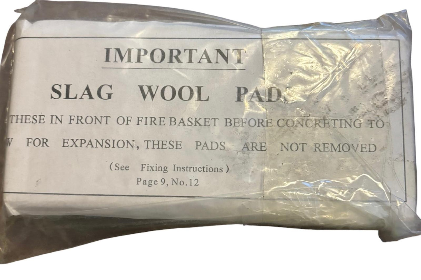 Slag Wool Pads (Pair)