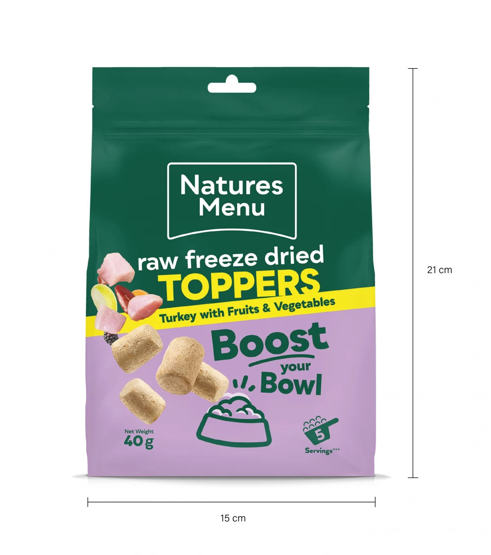 Turkey Toppers Freeze Dried 40g