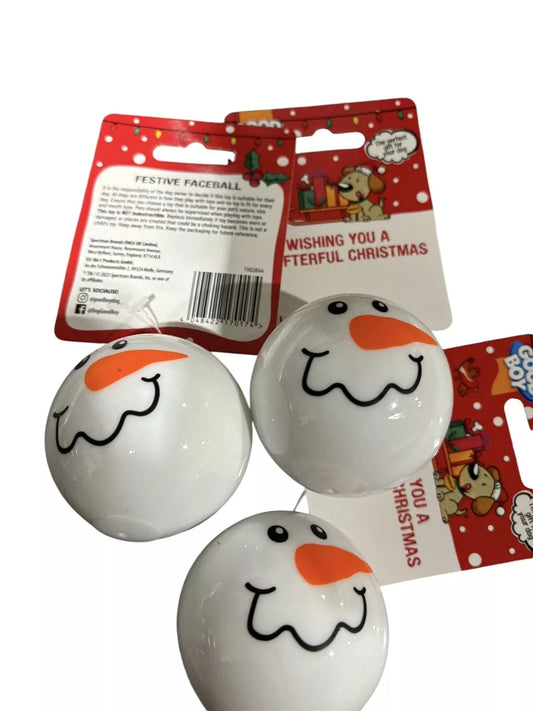 Christmas snowman faceball