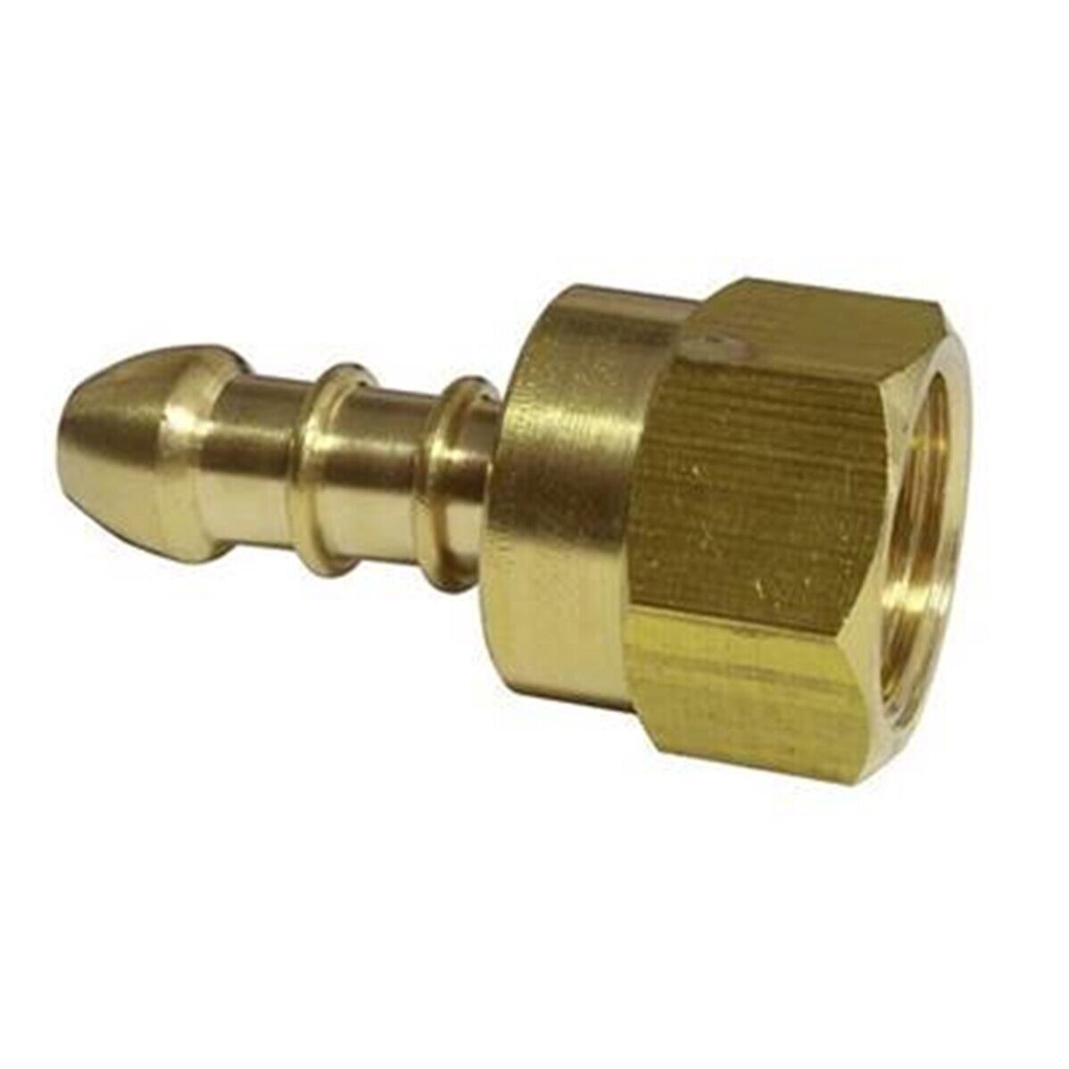 1/4' BSP R/H NUT& STEM TO SUIT 8MM HOSE