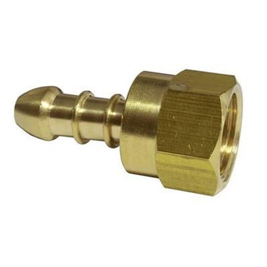 1/4' BSP R/H NUT& STEM TO SUIT 8MM HOSE