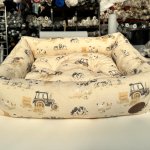 Snug & Cosy Farmyard Cream Rectangle 107cm