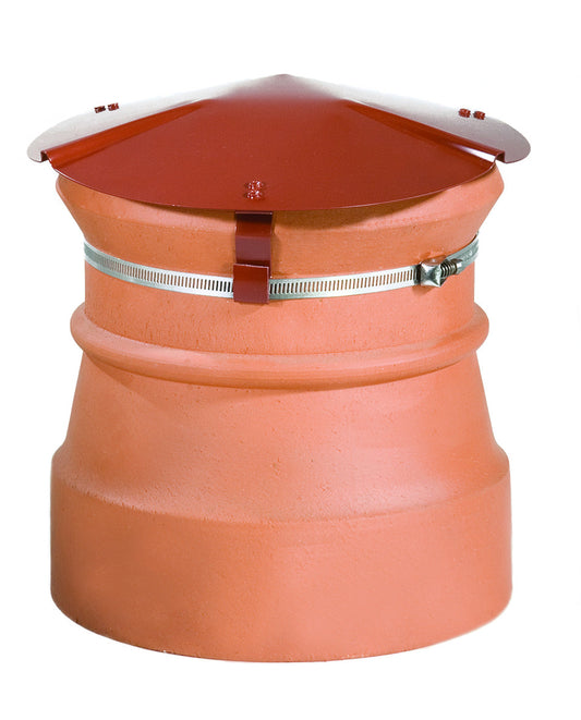 Chimney Capper Round Terracotta