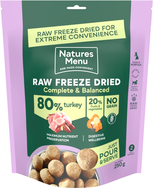 Raw Freeze Dried Turkey 80/20 250g